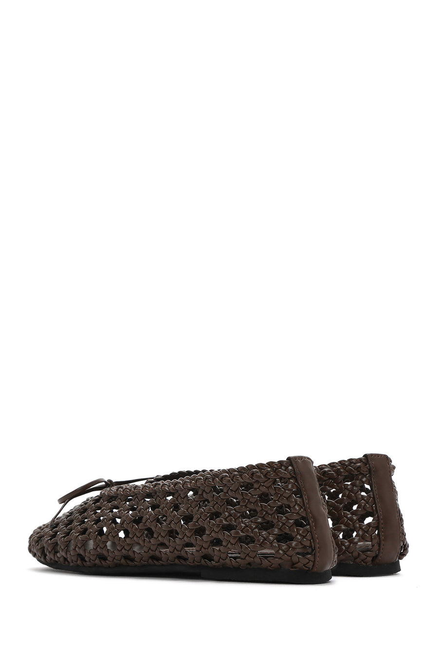 Women's Brown Braided Ballerina