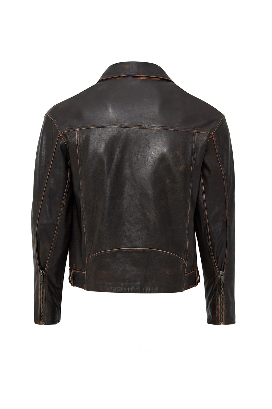 Lugano Kadın Kahverengi Vintage Biker Deri Ceket