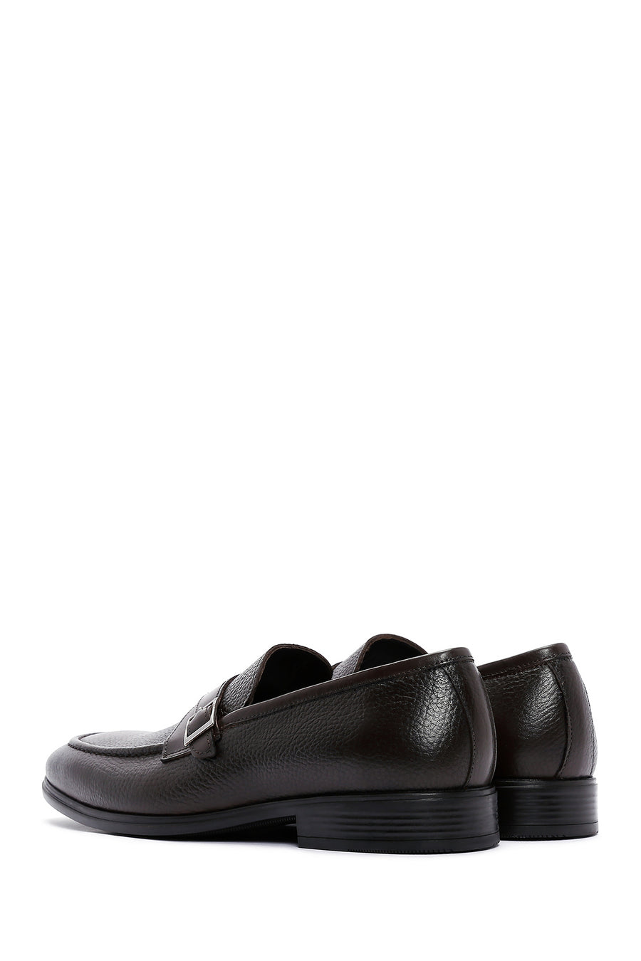Erkek Kahverengi Deri Klasik Loafer