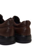 Erkek Kahverengi Deri Sneaker | Derimod