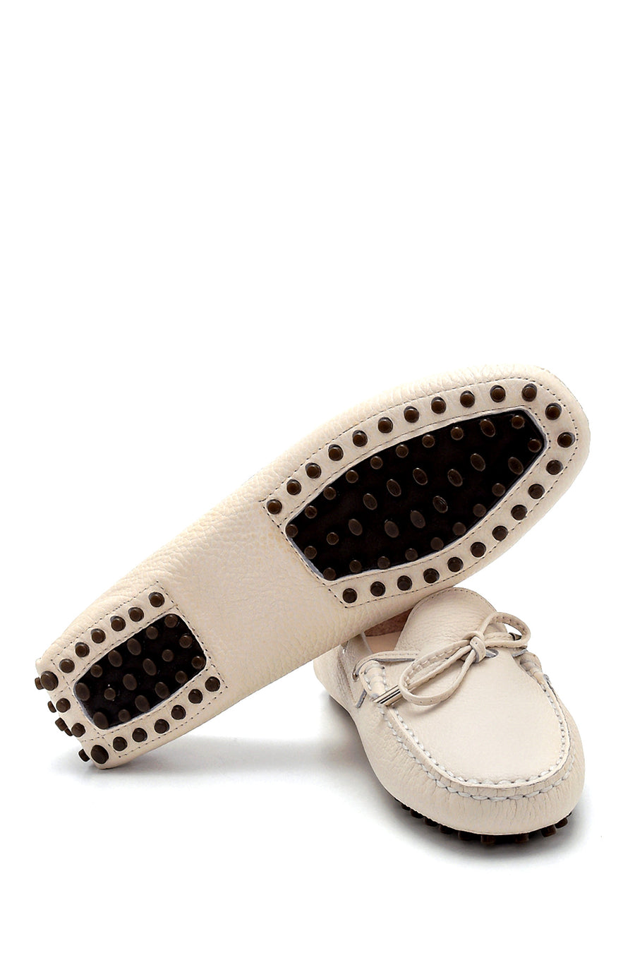 Women's Leather Bow Detailed Loafer