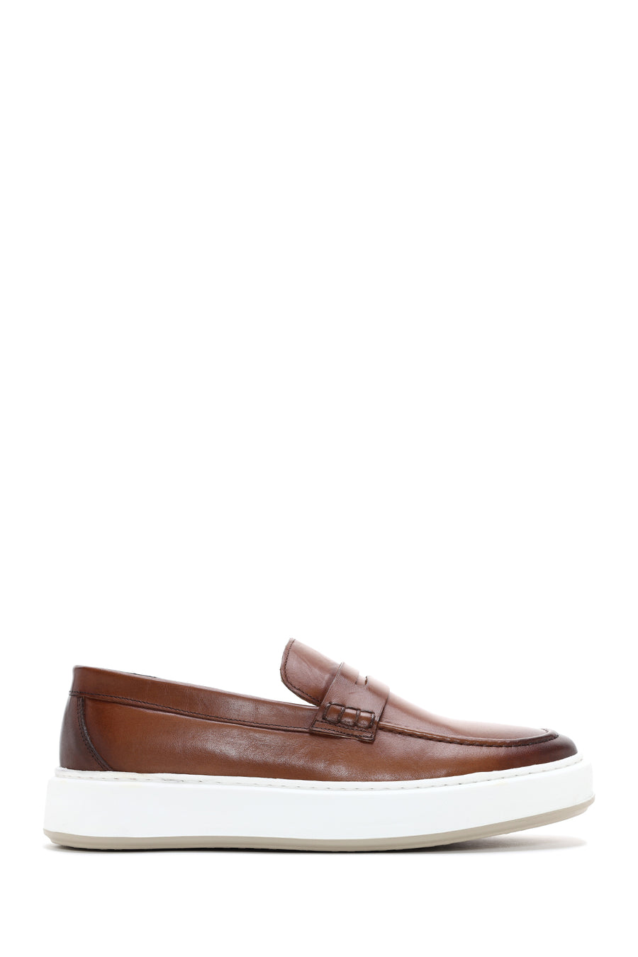 Men's Tan Leather Thick Soled Sports Loafer 23SFD612418 | Derimod