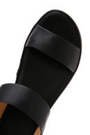 Women's Black Thick Sole Comfort Sandals | Derimod