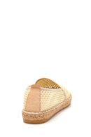 Women's Beige Straw Sole Espadrille | Derimod