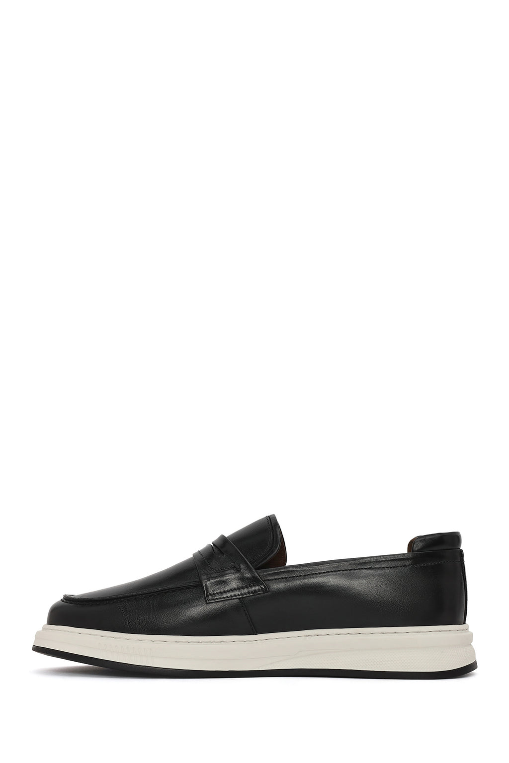 Erkek Siyah Deri Casual Loafer