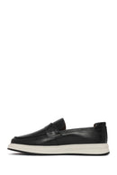 Erkek Siyah Deri Casual Loafer | Derimod