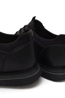 Male Black Lace-Up Leather Casual Shoes | Derimod