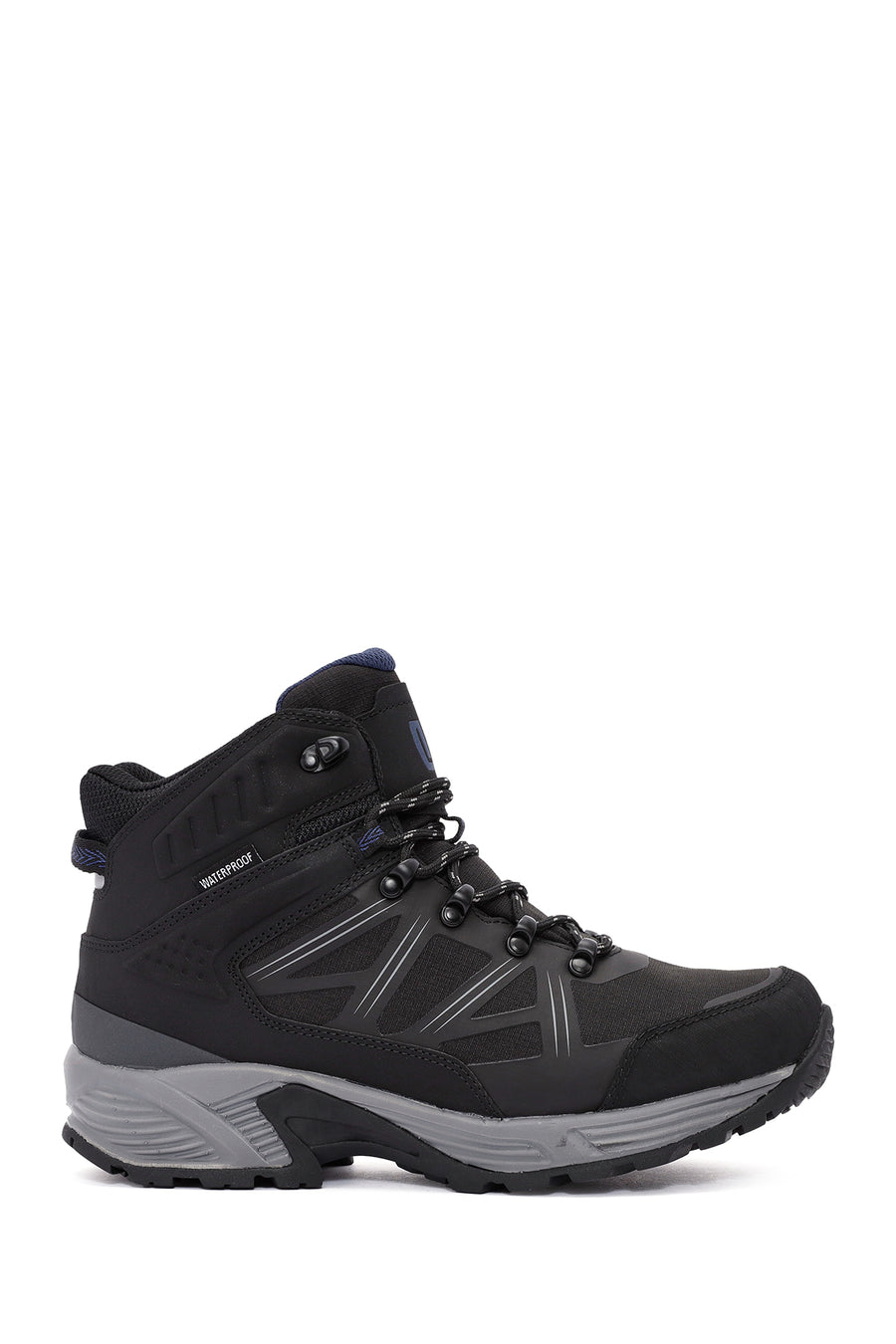 Derimod Dry Men's Black Laced Waterproof Leather Outdoor Boots 24WFD694214 | Derimod