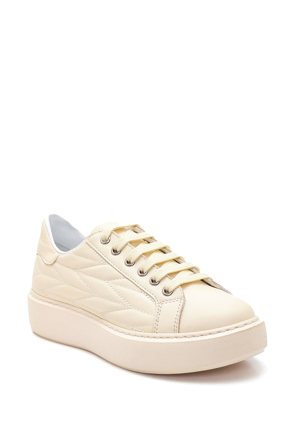 Kadın Deri Desenli Sneaker
