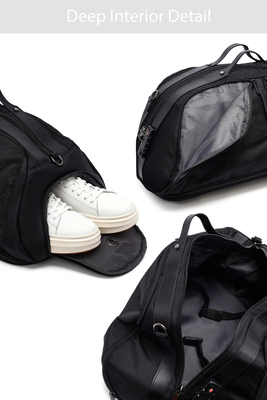 D-Pack Erkek Siyah Uzun Askılı Kumaş Seyahat Çantası