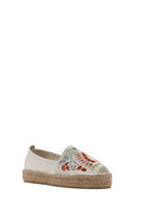 Women's Beige Patterned Espadrilles | Derimod