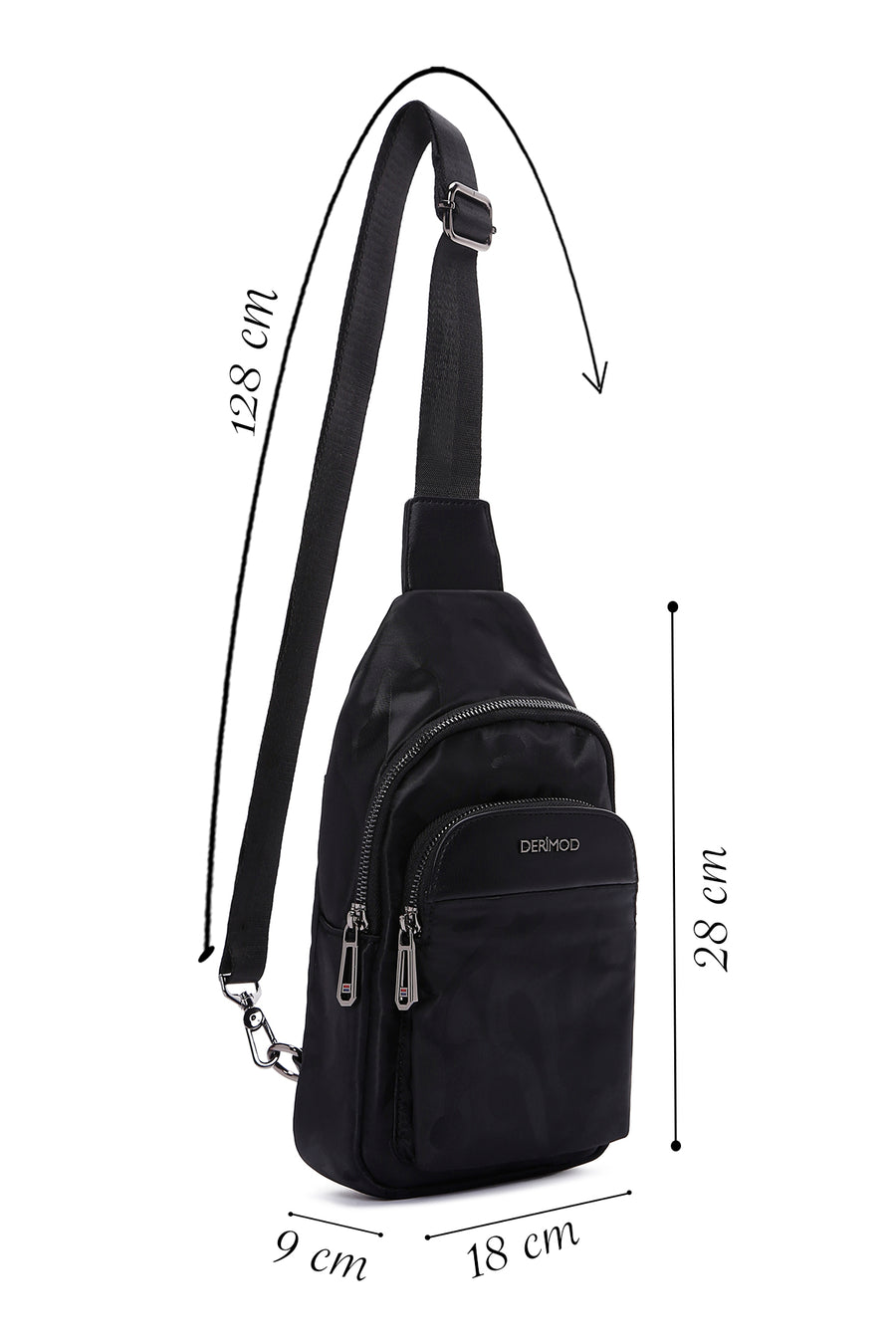 Men's Black Crossbody Bag