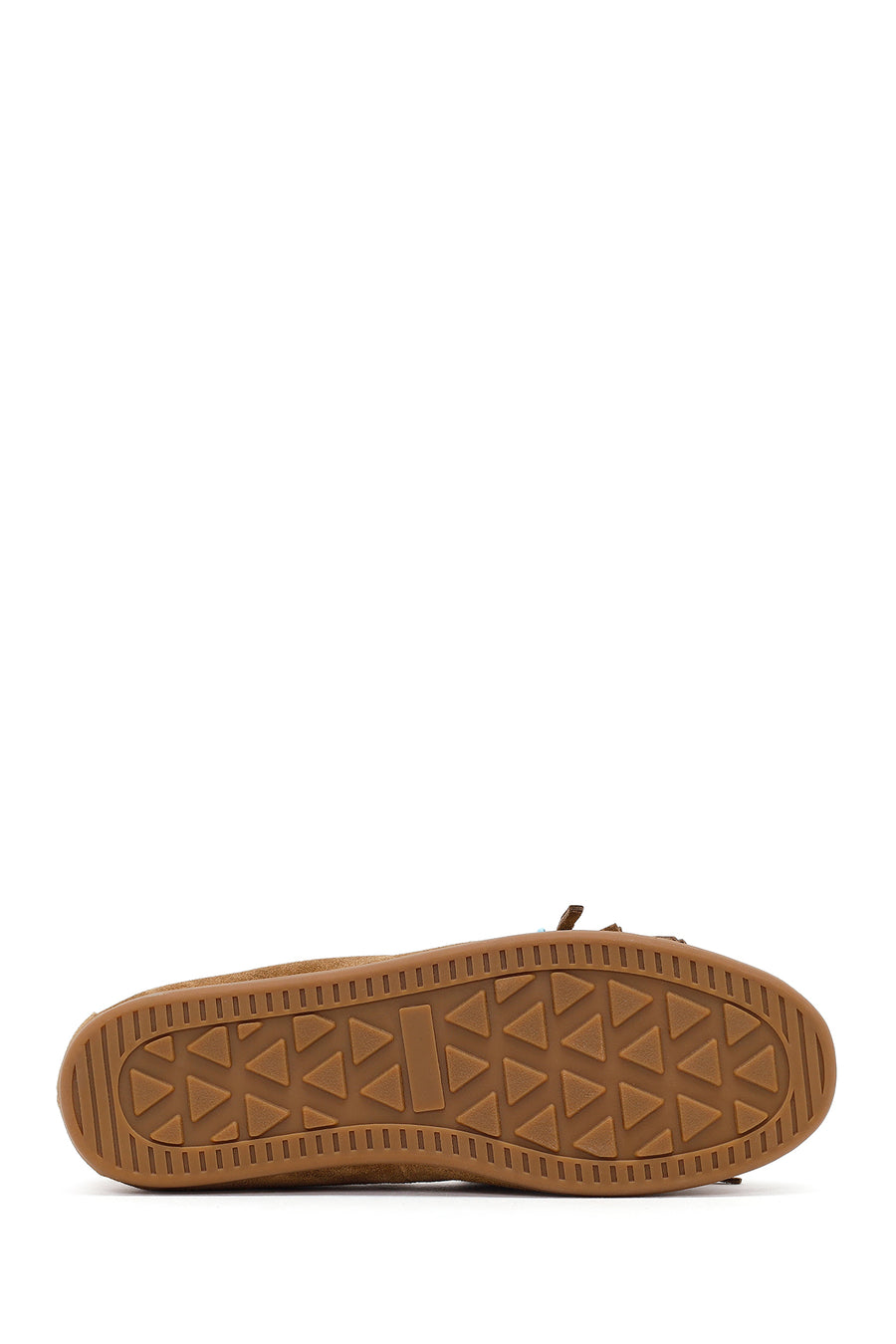 Kadın Taba Püsküllü Süet Deri Loafer