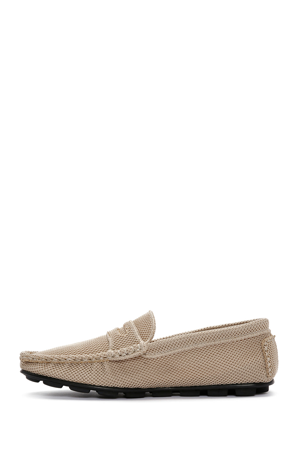 Erkek Bej Kumaş Loafer