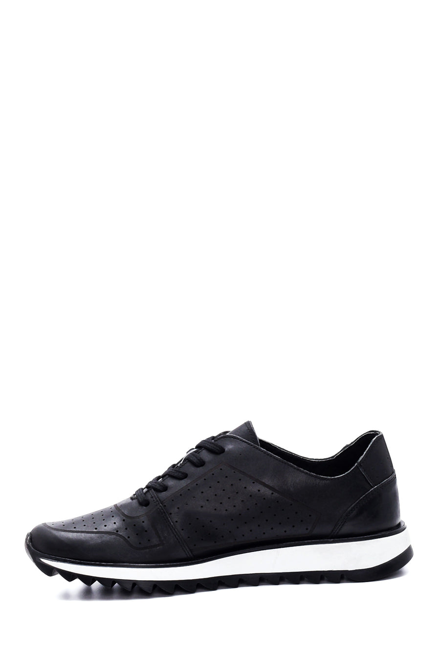 Erkek Deri Delikli Sneaker