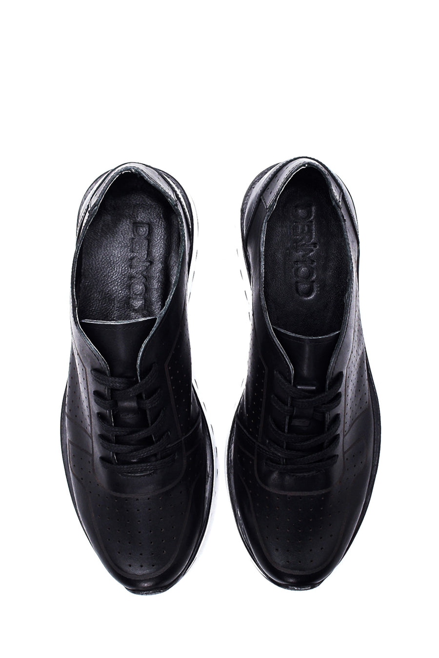 Erkek Deri Delikli Sneaker