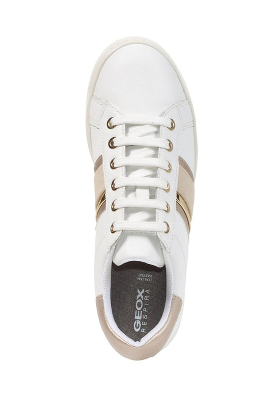 Geox Kadın Beyaz Jaysen Bağcıklı Deri Sneaker