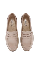 Women's Mink Leather Comfort Loafer | Derimod