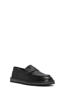 Erkek Siyah Deri Casual Loafer | Derimod