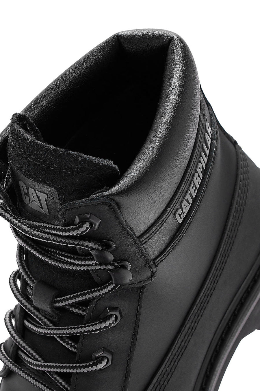 Caterpillar Men's Black Colorado Galosh WP Lace-Up Leather Combat Boots