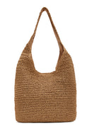 Women's Beige Straw Shoulder Bag | Derimod