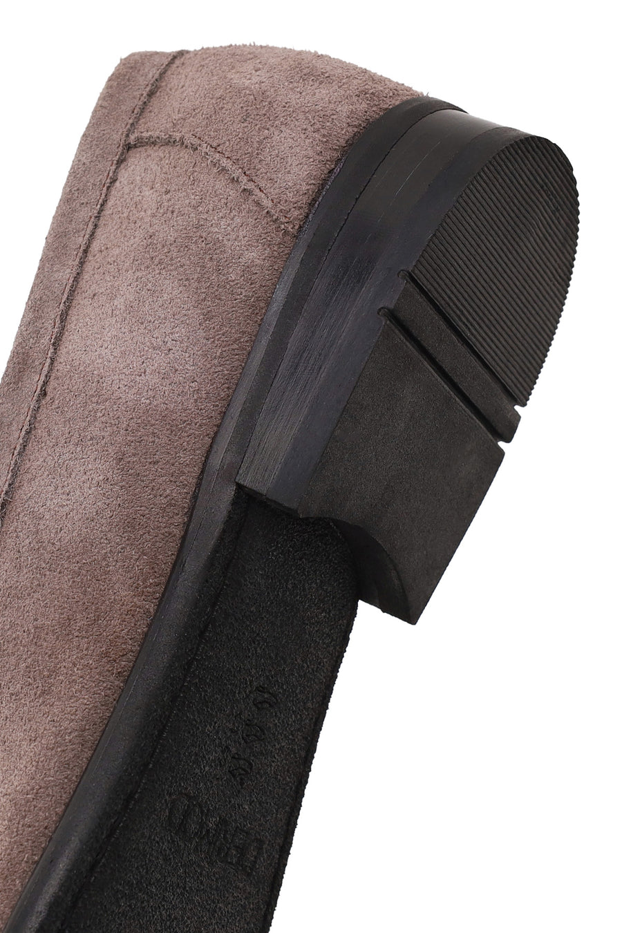 Erkek Gri Püsküllü Süet Deri Casual Loafer