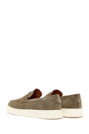 Male Khaki Suede Casual Loafer | Derimod