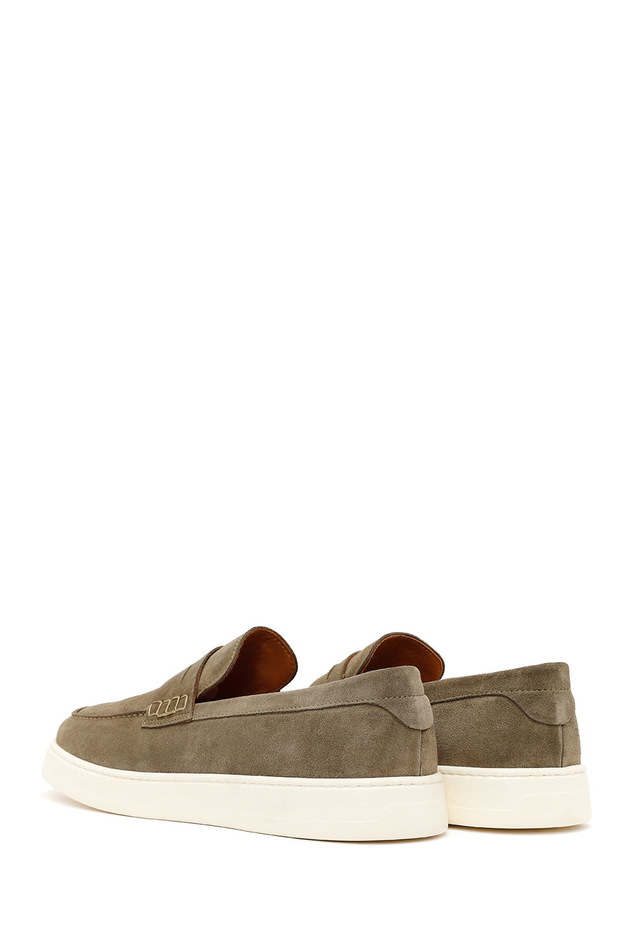 Male Khaki Suede Casual Loafer
