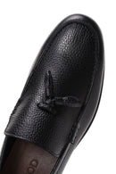 Erkek Siyah Deri Püsküllü Loafer | Derimod