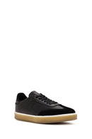 Men's Black Lace-up Leather Sneaker | Derimod