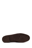 Kadın Kahverengi Tokalı Süet Deri Maskülen Loafer | Derimod