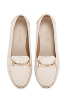 Kadın Bej Toka Detaylı Loafer | Derimod