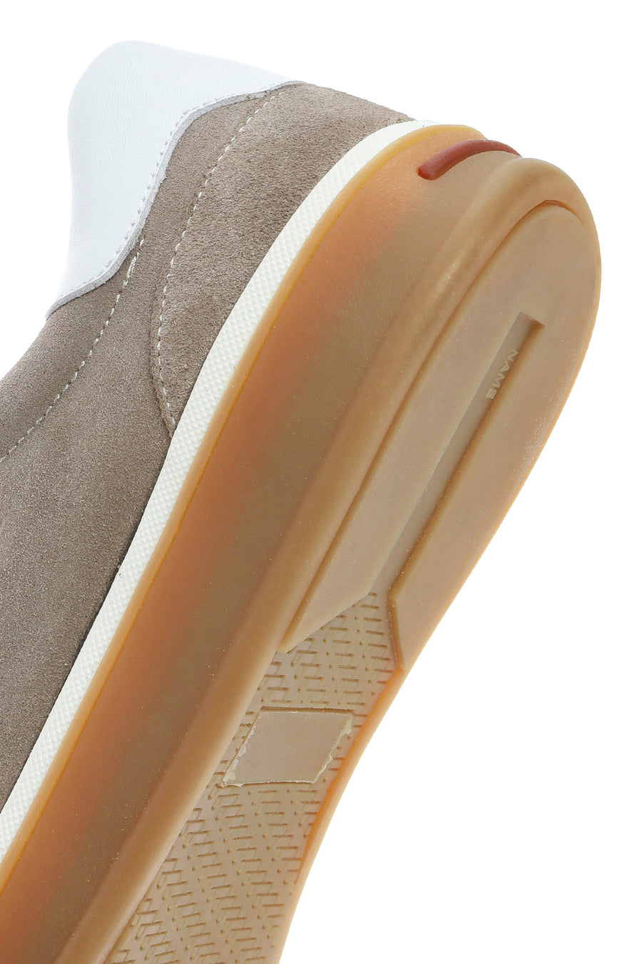Erkek Bej Bağcıklı Süet Deri Sneaker