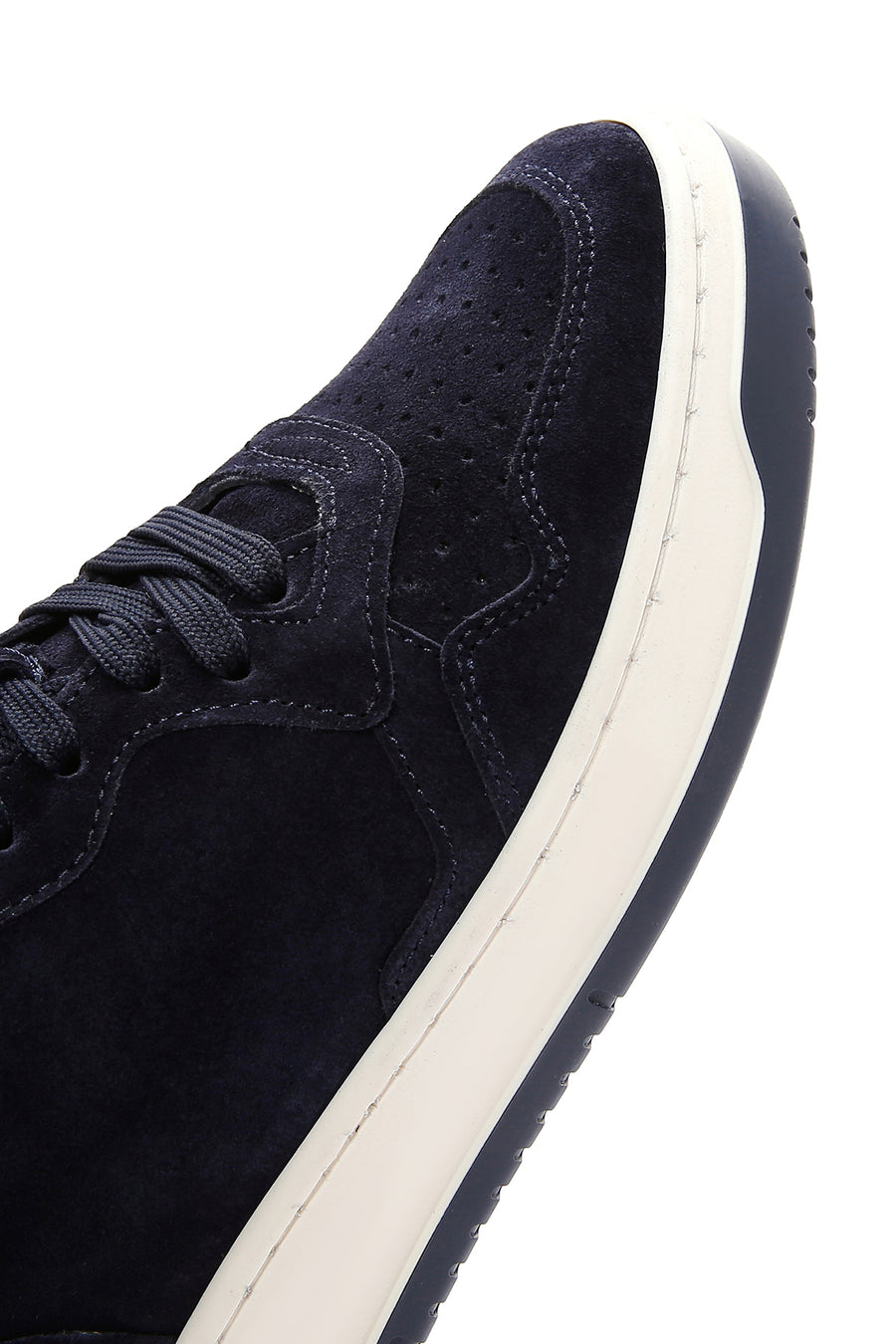 Erkek Lacivert Süet Deri Sneaker