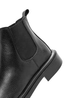 Men's Black Leather Chelsea Boots | Derimod
