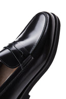 Erkek Siyah Rugan Deri Klasik Loafer | Derimod
