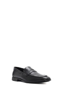 Erkek Siyah Deri Casual Loafer | Derimod