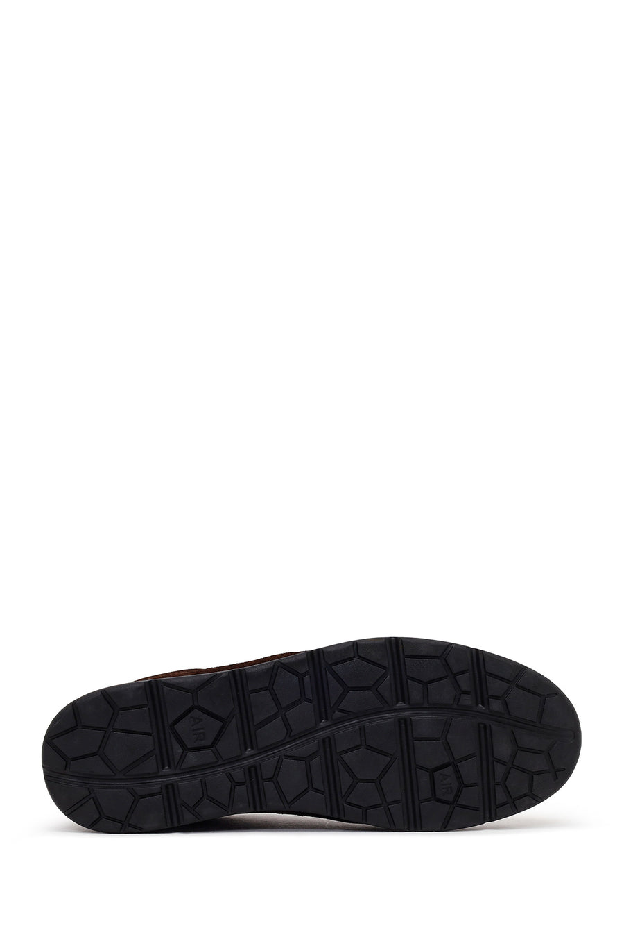 Erkek Kahverengi Bağcıklı Süet Deri Sneaker