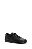 Men's Black Lace-up Leather Sneaker | Derimod