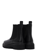 Woman Black Thick-Soled Chelsea Boots | Derimod