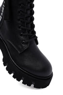 Women's Black Zippered Casual Boots | Derimod