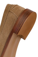 Woman Mink Tasselled Suede Leather Loafer | Derimod
