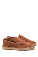 Men's Leather Suede Espadrilles | Derimod