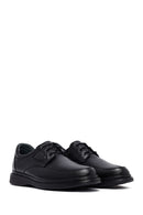Male Black Lace-up Leather Casual Shoes | Derimod