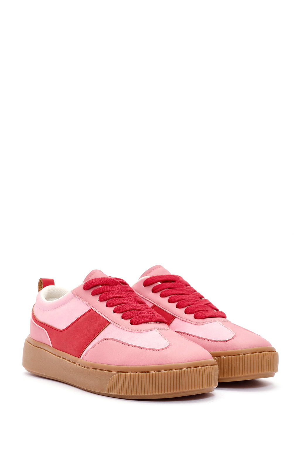 ACBC x Derimod Kadın Pembe Bağcıklı Süet Sneaker