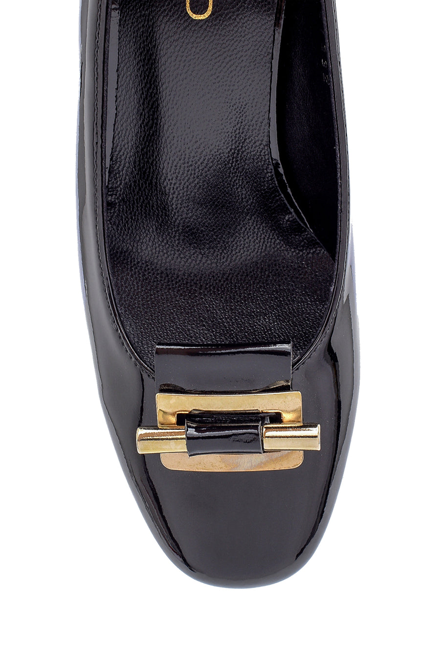 Women's Patent Leather Thick Heeled Shoes