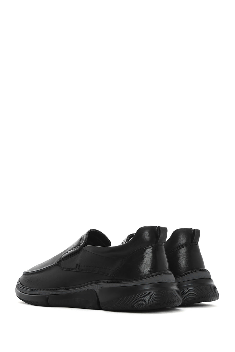 Men's Black Leather Comfort Loafer