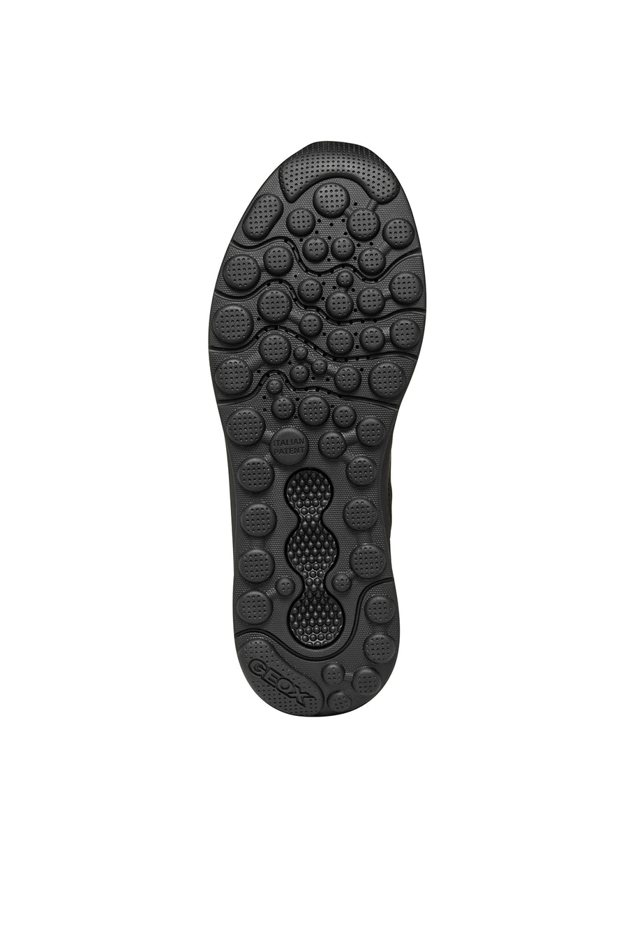 Geox Men's Black Spherica Active X2 Abx Laced Waterproof Leather Sneaker