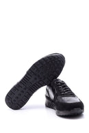 Erkek Süet Detaylı Deri Sneaker | Derimod