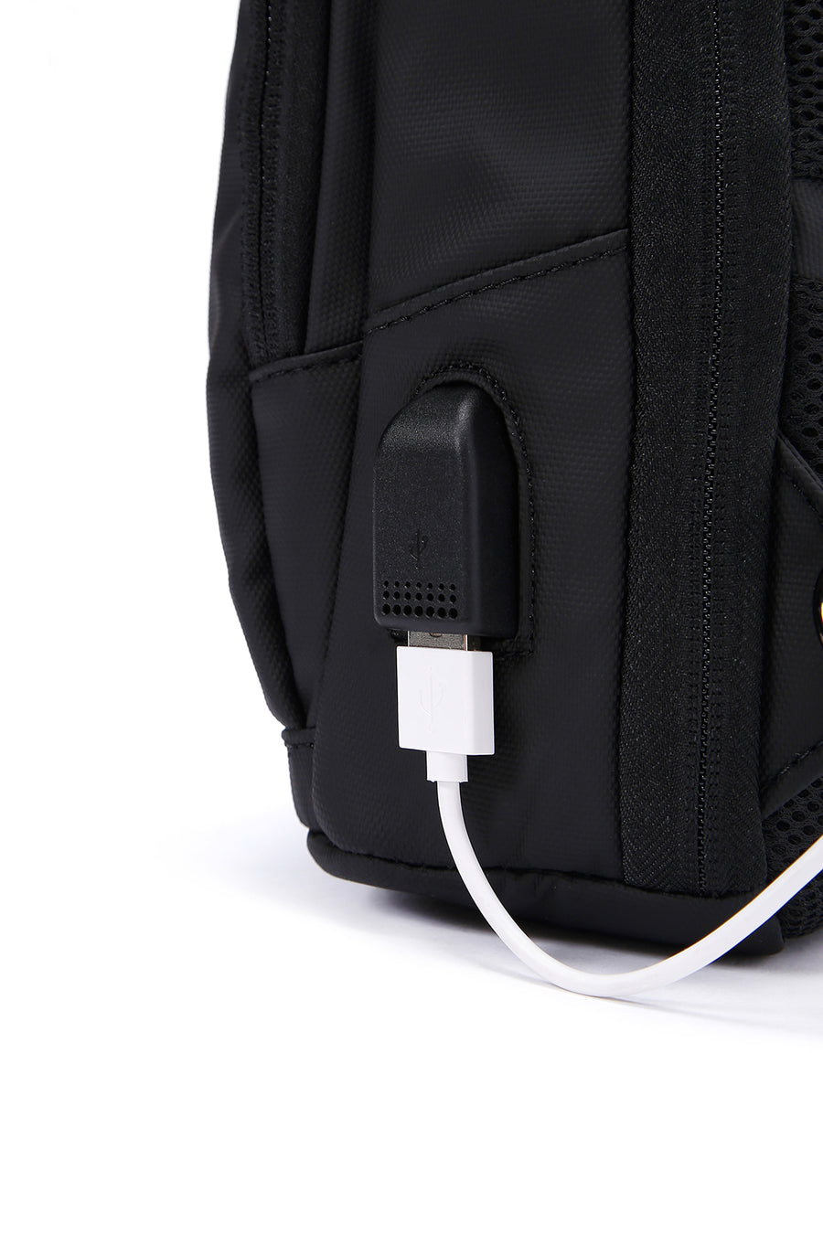 D-Pack Men's Black Technological Fabric Crossbody Bag